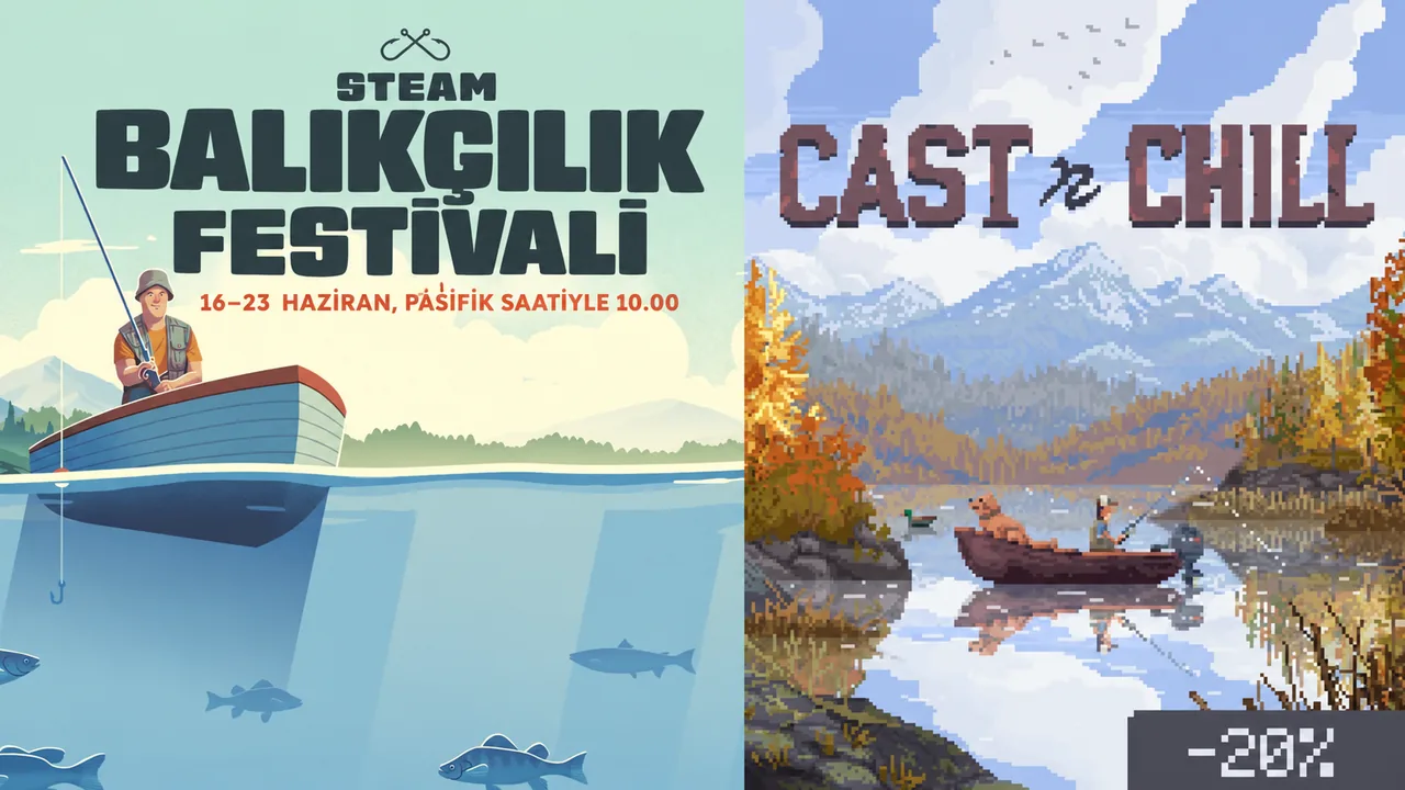 Cast n Chill çıktı, Steam Balıkçılık Festivali'nde %20 indirimde!